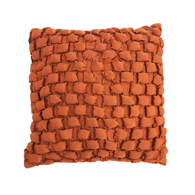 Oreiller carré Ruche - Rouille, Brun