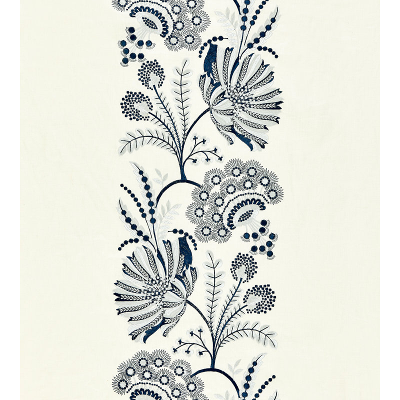 Norden Annelise Embroidery Fabric, Porcelain