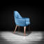 Chaise d'appoint en velours Merriott-369319432-271805994