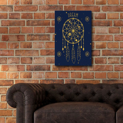 «Celestial Gold A» par Jean Plout, art mural en verre acrylique