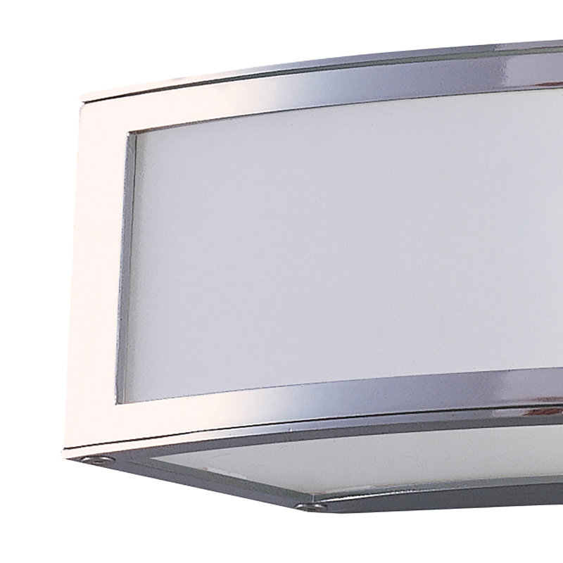 Hobucken Polished Chrome Integrated LED Outdoor Flush Mount