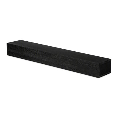 Étagère murale décorative flottante en bois massif pour foyer, avec support invisible, profondeur 23 cm (9 po).