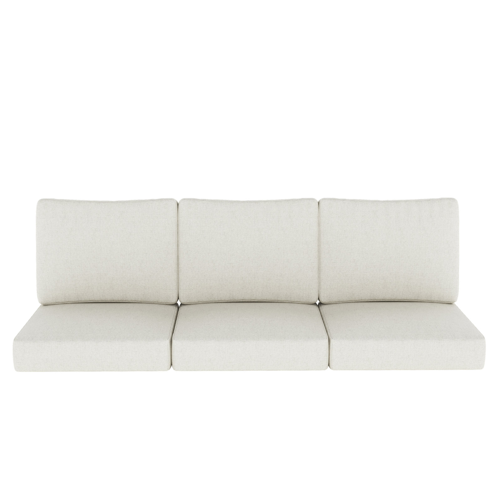Sunbrella® Outdoor Sofa Seat / Back Cushion, Sunbrella Bliss Linen