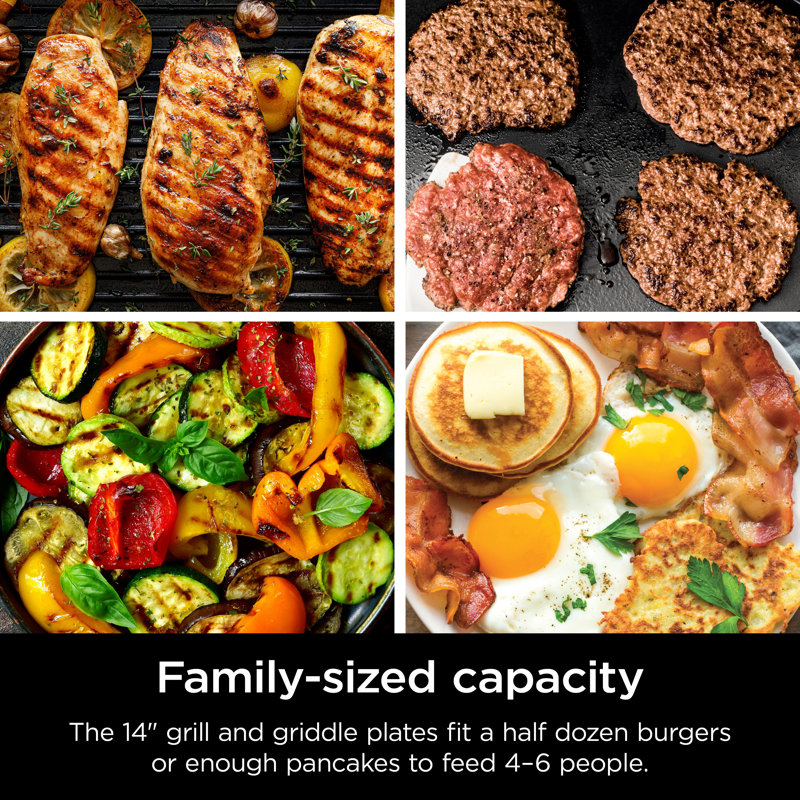 Ninja Sizzle Smokeless Nonstick Indoor Grill with Griddle