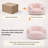 Compression Plush Pumpkin Design Bean Bag Chair, High-Density Foam Filled Lounge Chair for Relaxing, Reading & Gaming-947555112