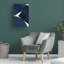 Œuvre d'art sur toile bleu bolaire, bolarara-105647092
