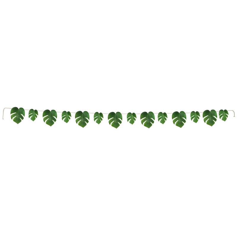 Fabric Tropical Palm Leaves Streamer