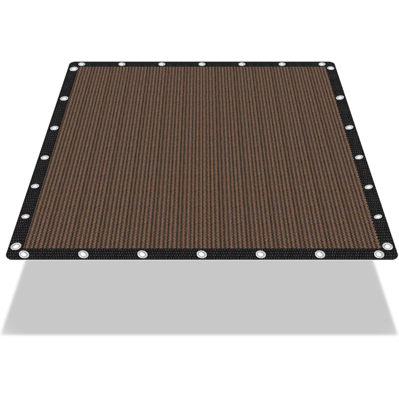 Auvent 90% toile de parasol en toile d'ombrage - écran d'intimité résistant au vent avec œillets en acier inoxydable renforcé pour la terrasse, la cour et la terrasse