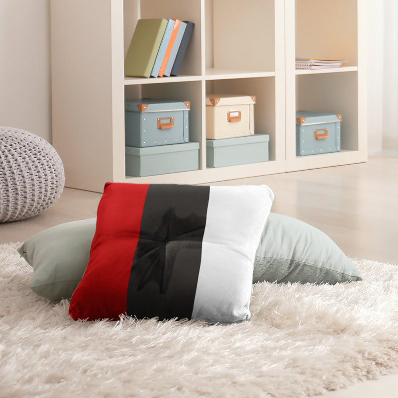  Coussin de sol touffeté, 26 po x 26 po, Touche étain