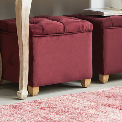 Velvet Ottoman