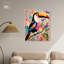 «Whimsical Toucan», art mural abstrait tropical par Art Remedy-104344949-104344953