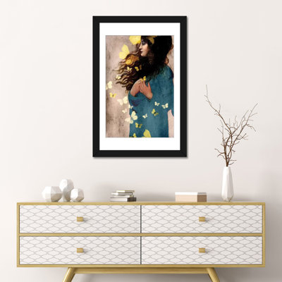 « bye bye papillon » par catrin welz-stein, reproduction d’impression sur toile tendue