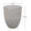 Table d'appoint d'extérieur en béton léger-2038929508