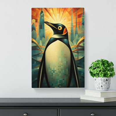 Penguin Deco No.2 - No Frame Print