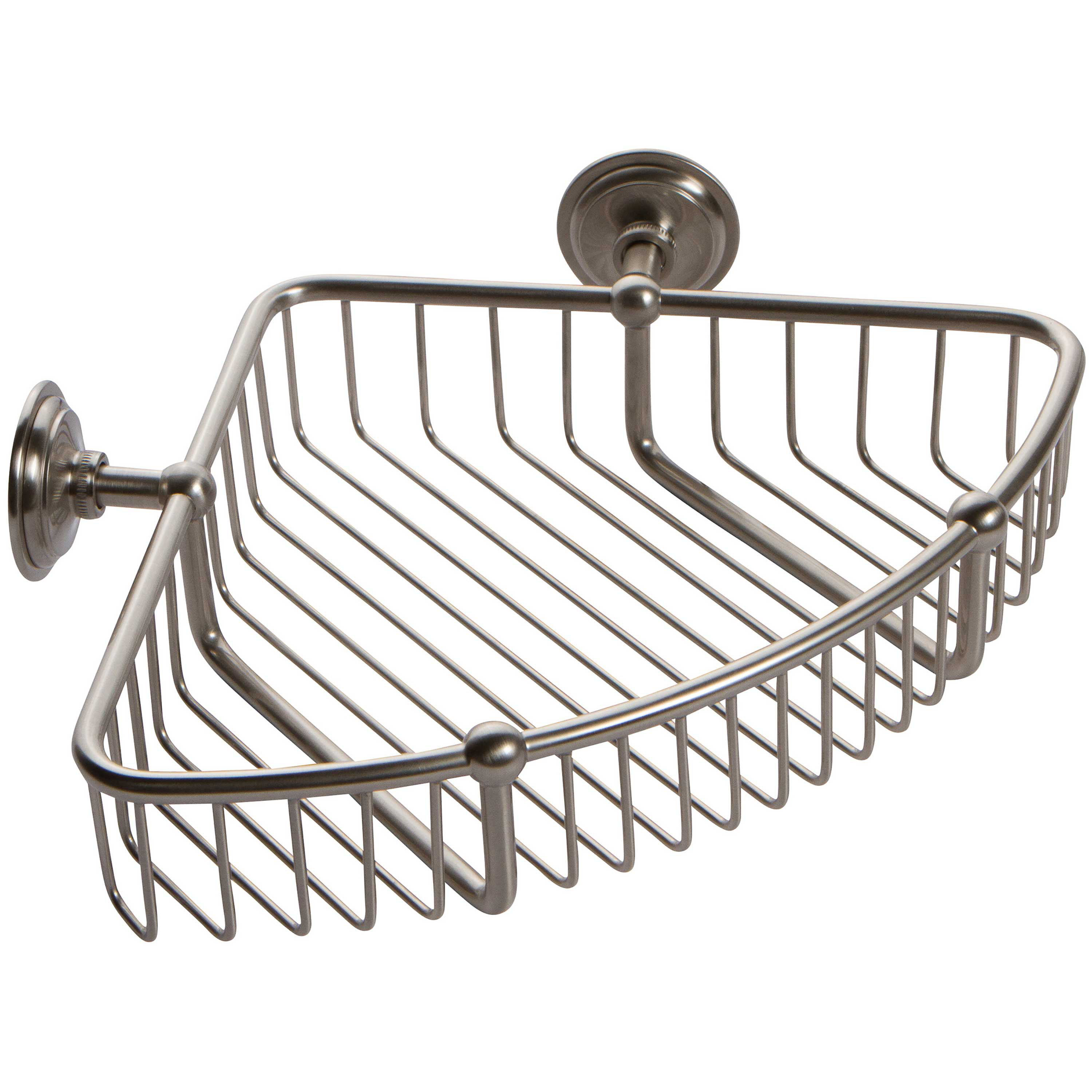 HASKO accessories - Corner Shower Caddy with Suction Cup - Stainless Steel  Basket for Bathroom Storage (Chrome)