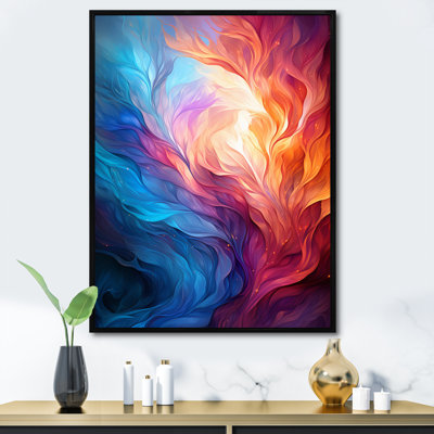 Symphonie infinie abstraite jaune orange sur toile