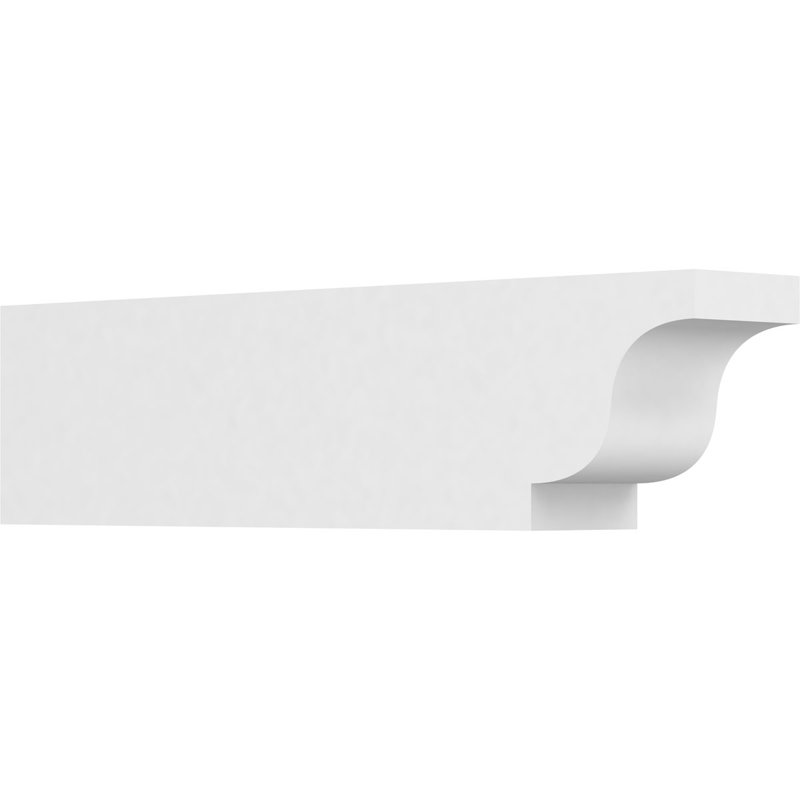 4"W x 6"H x 24"L Standard Newport Architectural Grade PVC Rafter Tail, 6"H x 4"W x 24"D