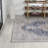 Wincer Chenille Cottage Medallion Machine-Washable Dark Gray/Yellow Rug-2133376274