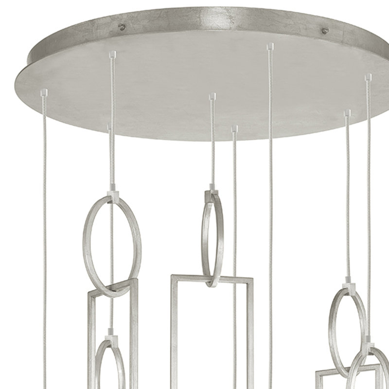 Delphi 8 - Light LED Cluster Pendant, Silver