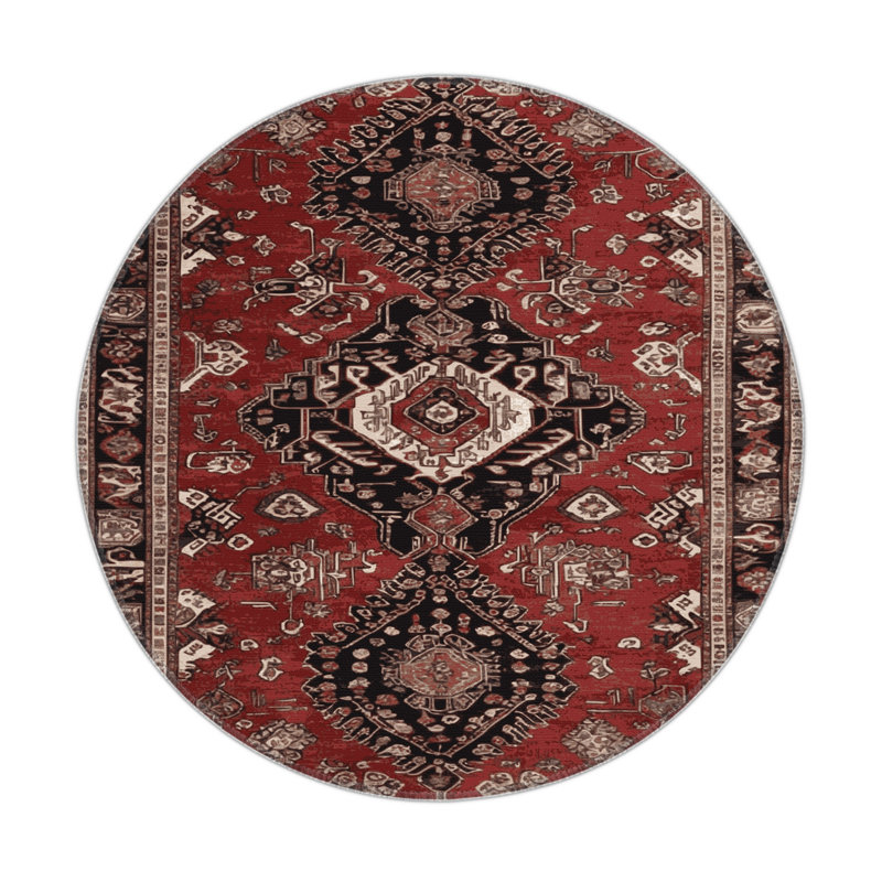 Turkish Brown Indoor and Outdoor Area Rug, Rectangle 5' x 7'