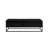 58.6" Companion Bench With Storage, Black Velvet, Contemporary Look For Various Spaces-1915423679
