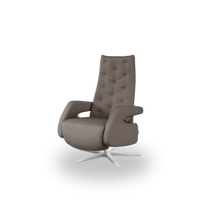Eneida Upholstered Swivel Recliner