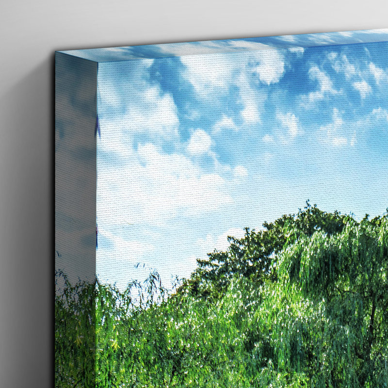 Landscape Sweden Forest and Lake Photographic - Wrapped Canvas, 50cm H x 76cm W