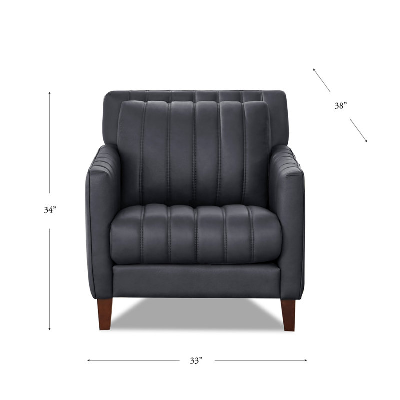 Fauteuil en cuir Ennis