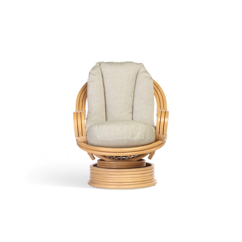 Wicker Rocking Chair, Green/Brown