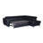 Aribel Faux Leather Corner Sectional with Sleeping Function and Storage Box with Adjustable Headrests-747011863-747011857