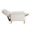 Fauteuil inclinable classique en bois massif de style campagnard à dossier poussoir 1 pièce