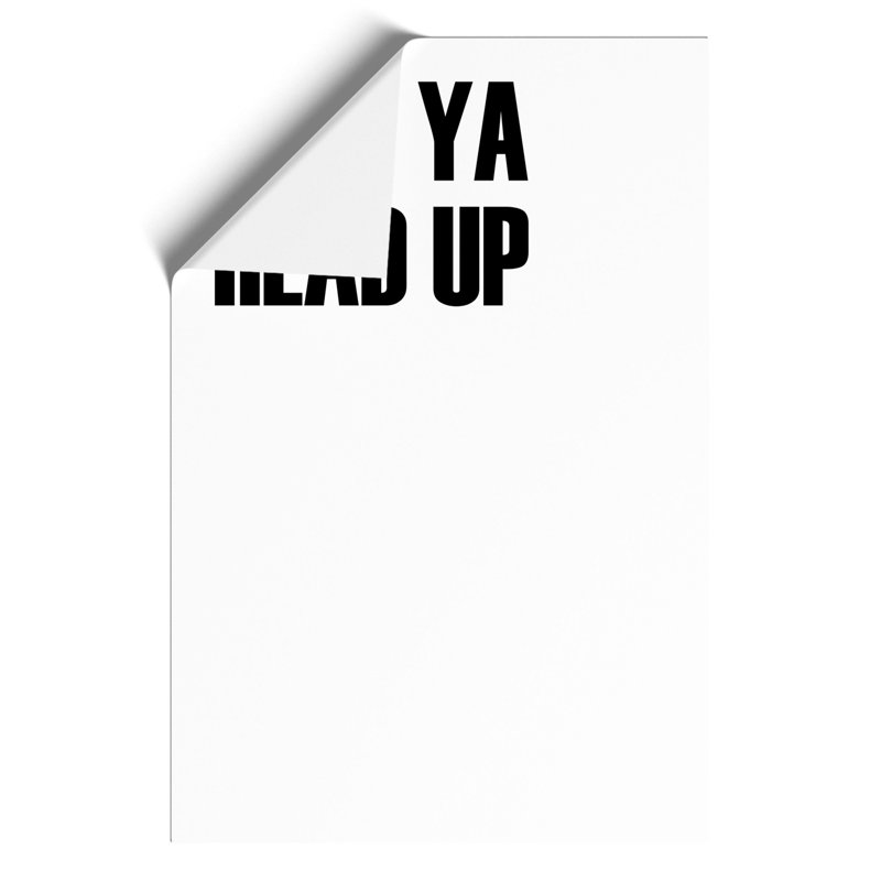 Keep Ya Head Up - Frameless Print, 30cm H x 21cm W x 0.1cm D