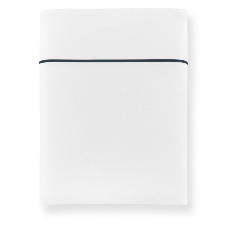 Soprano II 420 Thread Count 100% Cotton Sateen Flat Sheet, Twin, Linen