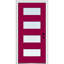 Porte d'entrée pré-suspendue en acier peint 4 lumières à 4 lumières-40456398-40456395-40456391