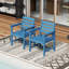 Chaise avec accoudoirs en PEHD Bensley (ensemble de 2)-1305309662