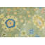 Tapis oriental vert olive à motif floral 8 x 10 Chobi