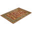Tapis rouge noué à la main de conception unique 6 pi x 8 pi 9 po Satones