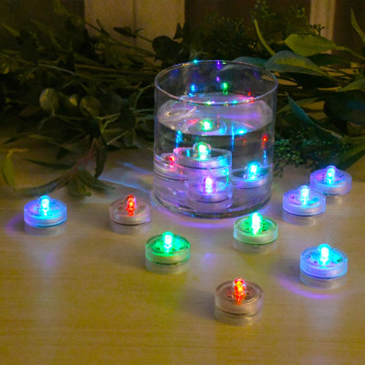 Lumières DEL submersibles à piles Rivanna