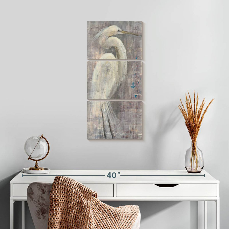 Aigrette côtière I, H 27 po x l 12 po