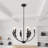 6-Light Dimmable Classic / Traditional Chandelier-411955748