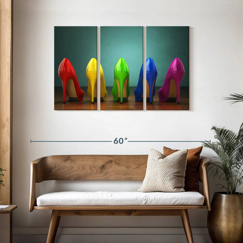 Shuttleworth Rainbow Heels, 28" H x 45" W