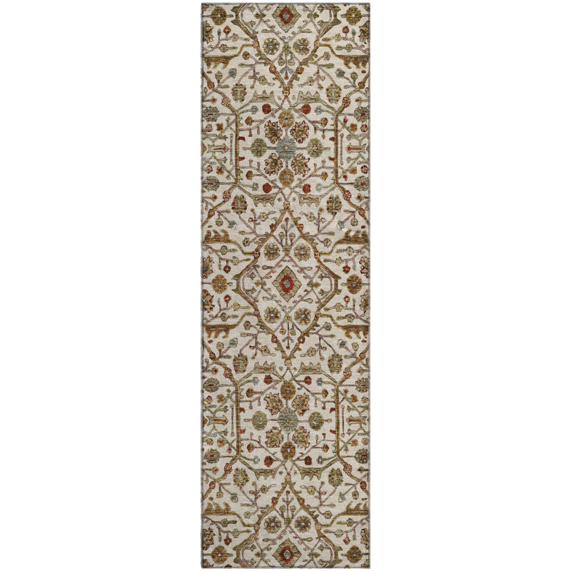 Premium Machine Washable Ducote AMF1130 Global Rug, Runner 2'3" x 7'6"