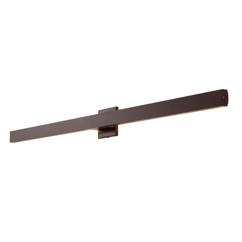 Sercey Modern Minimalist Indoor/Outdoor 350-Degree Rotatable Dimmable Integrated LED Wall Sconce, Oil Rubbed Bronze
