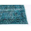 Tapis turquoise à transition de couleur 5 pi 8 po x 9 pi 3 po