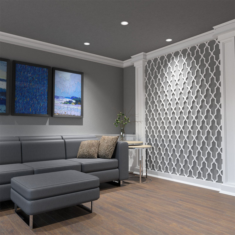 23.38" 3D Wall Panel in White