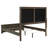 Harbington Dark Cocoa Upholstered Eastern King Panel Bed