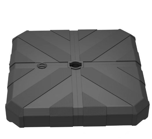 Base de support pour parasol d'extérieur robuste, Noir