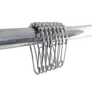 Crochets de rideau de douche Premium Premium (Ensemble de 12)