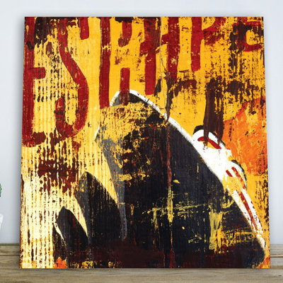 « escape » par rodney’s blanc, affiche rétro sur toile tendue
