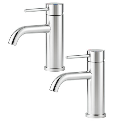 Modern Single Handle Bathroom Vanity Faucet(Set of 2)